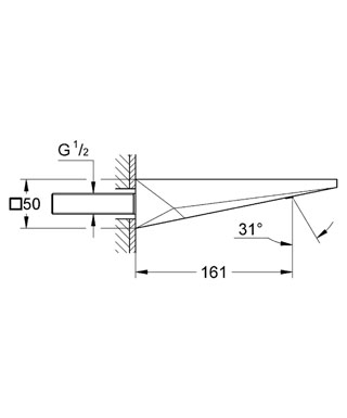 Grohe Allure Brilliant Çıkış Ucu - 13299000 - Thumbnail