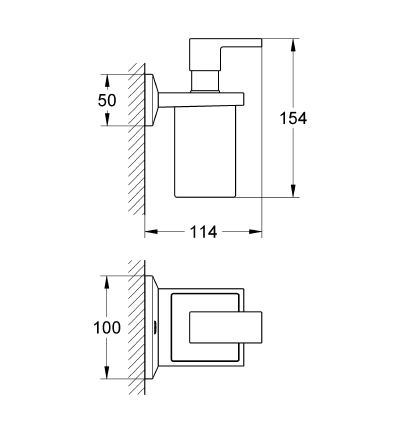Grohe Allure Brilliant Sıvı Sabunluk- 40494000 - Thumbnail
