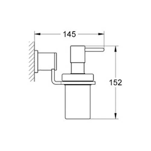 Grohe Allure Sıvı Sabunluk - 40363000 - Thumbnail