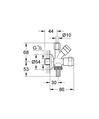 Grohe Ara Musluk Çamaşır Musluk Çıkışlı - 41073000 - 2