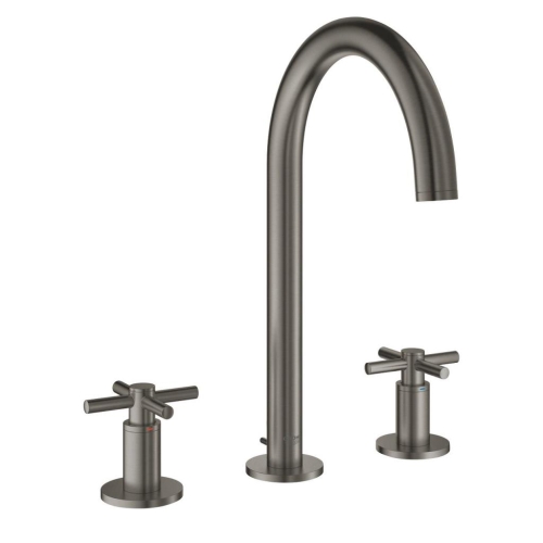 GROHE - Atrio 3 Delikli Lavabo Bataryası 1/2″ M-Boyut Brushed Hard Graphite -20008AL3