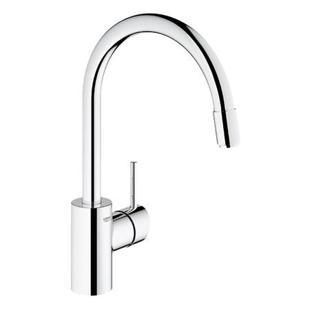 Grohe Eviye Bataryası Spiralli Tek Akış Concetto Krom - 32663003