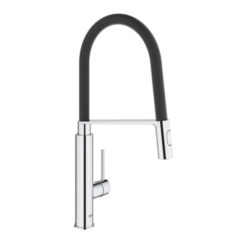 GROHE - Grohe Eviye Bataryası Spiralli 2Fonk Concetto Krom/Siyah-31491000