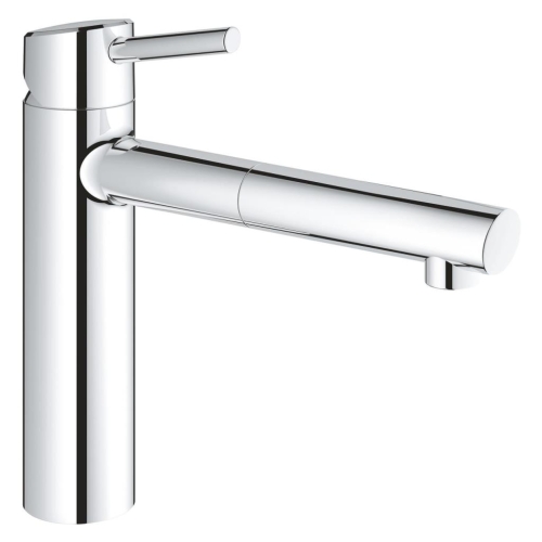 Grohe Eviye Bataryası Spiralli Tek Akış Concetto Krom - 31129001
