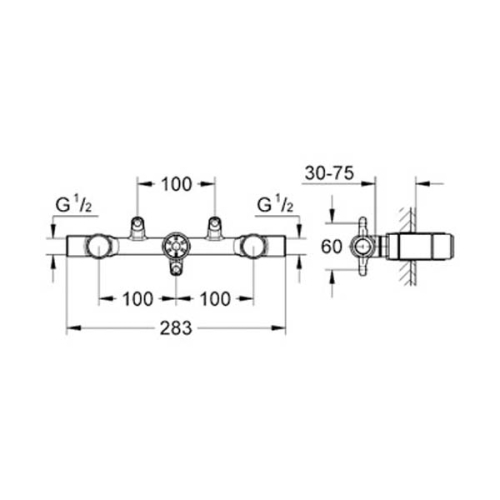 Grohe Duvardan Lavabo Bataryası İçin Ankastre İç Gövde - 32706000 - 2