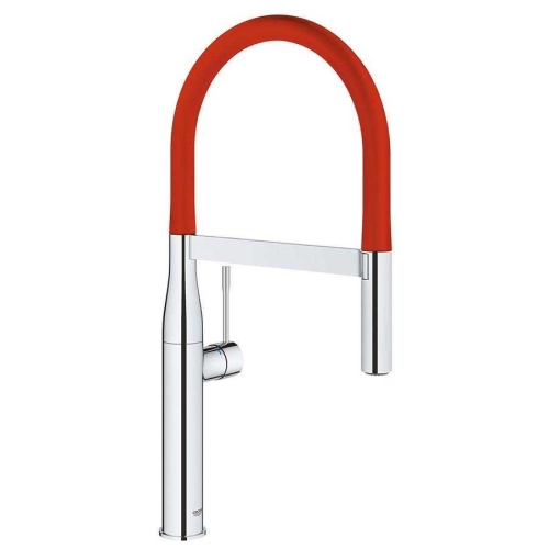 Grohe Eviye Bataryası Spiralli 2 Fonk Essence Krom/Kırmızı-124975 - Thumbnail