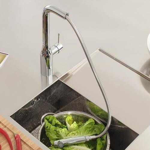 Grohe Eviye Bataryası Spiralli 2 Fonk. Essence Krom - 30270000 - 3