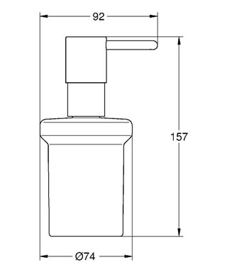 Grohe Sıvı Sabunluk Essentials Duvara Monte Tutacağı Hariç 40394001 - Thumbnail