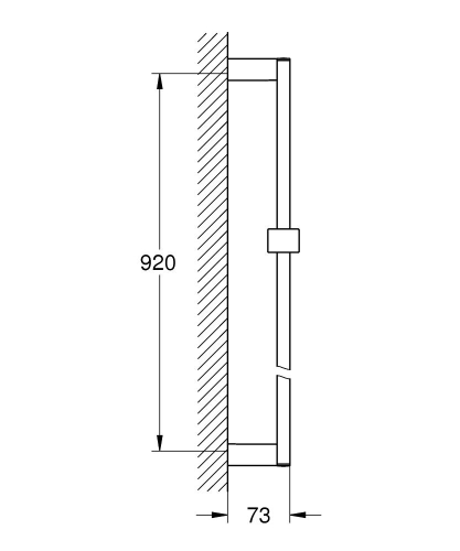 Euphoria Cube Duş Sürgüsü 900 mm - 27841000 - 2