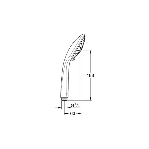 Grohe Euphoria El Duşu 3 Akışlı - 27221000 - 2