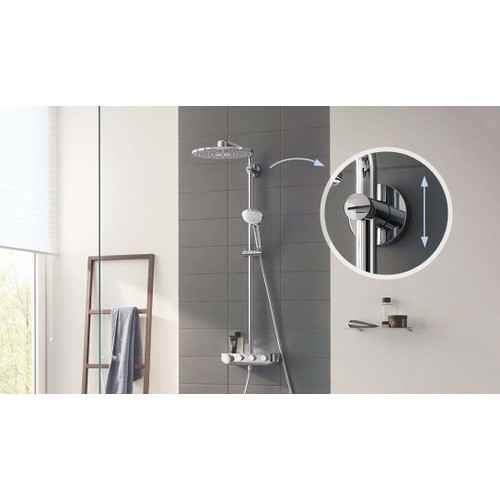 Grohe Euphoria SmartControl System 310 Duo Duvara Monte Termostatik Bataryalı Duş Sistemi - 26507000 - 3