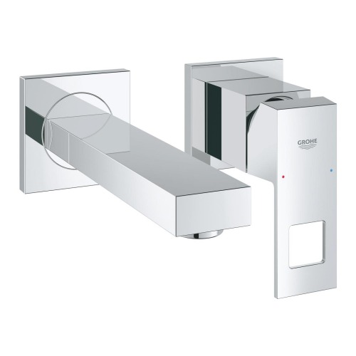 Grohe Eurocube İki Delikli Duvardan Lavabo Bataryası - 19895000