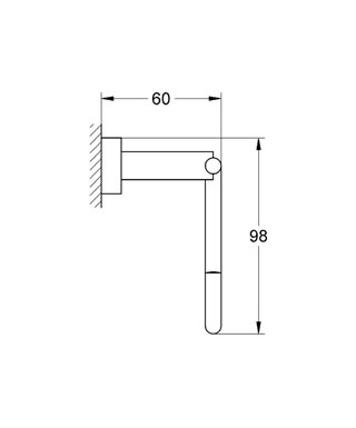 Grohe Eurocube Tuvalet Kağıtlığı - 40507001 - Thumbnail