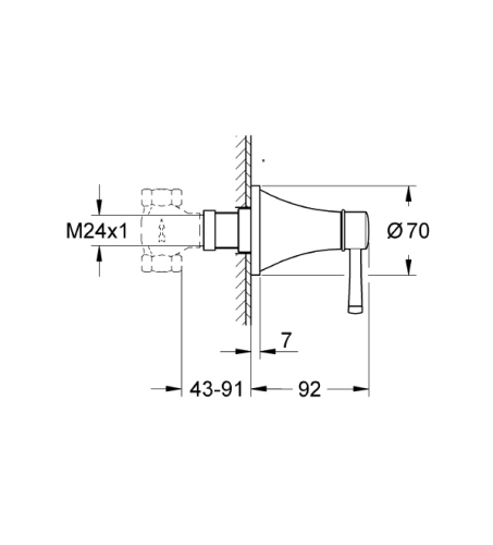 Grohe Gizli Taharet Stop Valf Grandera Krom - 19944000 - 2