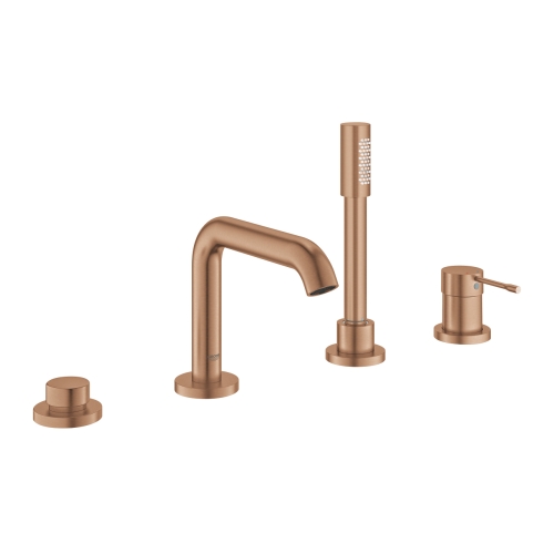 Grohe Essence Dört Delikli Tek Kollu Banyo Kombinasyonu Brushed Hard Graphite-25251DL1