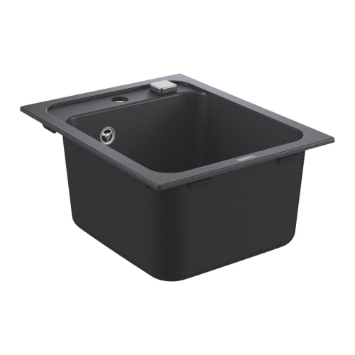 Grohe 700 Kuvars Kompozit Eviye 50 -C 40/50, Granit Siyah Rengi - 31650AP0 - 1