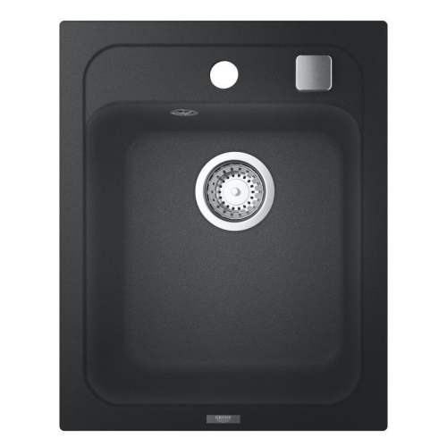 Grohe 700 Kuvars Kompozit Eviye 50 -C 40/50, Granit Siyah Rengi - 31650AP0 - Thumbnail