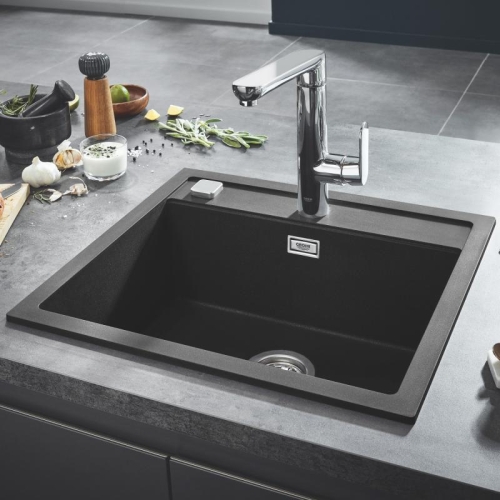 Grohe 700 Kuvars Kompozit Eviye 60 -C 56/51, Granit Gri Rengi - 31651AT0 - Thumbnail