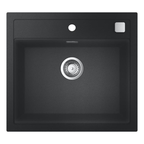 Grohe 700 Kuvars Kompozit Eviye 60 -C 56/51, Granit Siyah Rengi - 31651AP0 - Thumbnail