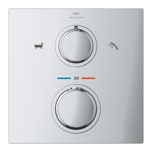 Grohe Allure 2 Yönlü El Duşu/Banyo Dolgusu İle Ankastre Kurulum İçin  Termostat 19446002 - 2