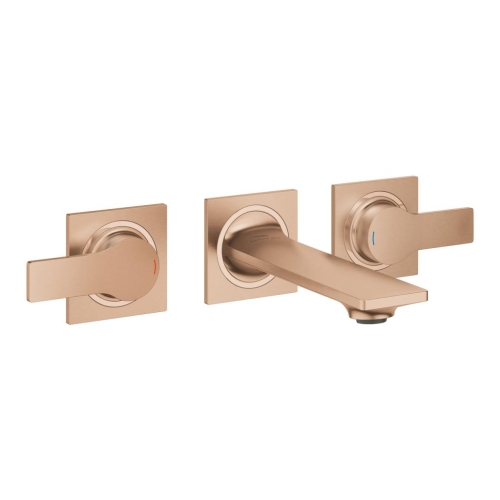 GROHE - Grohe Allure 3 Delikli Duvardan Lavabo Bataryası S Brushed Warm Sunset - 20189DL2