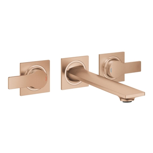 Grohe Allure 3 Delikli Lavabo Bataryası 1/2" M-Boyut Brushed Warm Sunset - 20193DL2