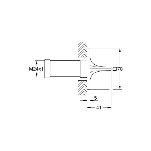 Grohe Allure Ankastre Stop Valf - 19334001 - 6