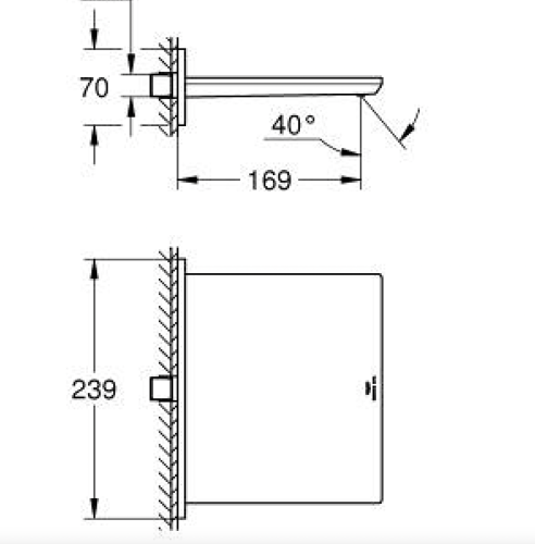 Grohe Allure Banyo Ve Duş İçin Şelale Çıkış Ucu Krom - 13317001 - Thumbnail