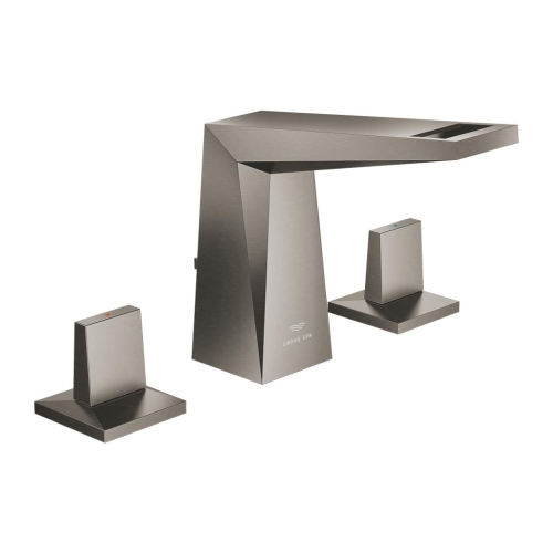 Grohe Allure Brilliant 3 Delikli Lavabo Bataryası M Boyut Brushed Hard Graphite - 20626AL0