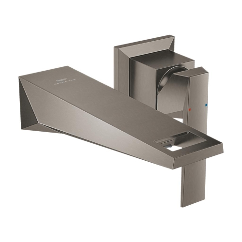 Grohe Allure Brilliant İki Delikli Lavabo Bataryası M Boyut Brushed Hard Graphite - 29402AL0 - Thumbnail