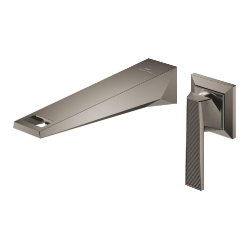 Grohe Allure Brilliant Private Collection 2 Delikli Duvardan Lavabo Bataryası M–Boyut Brushed Hard Graphite – 29517AL0 - Thumbnail
