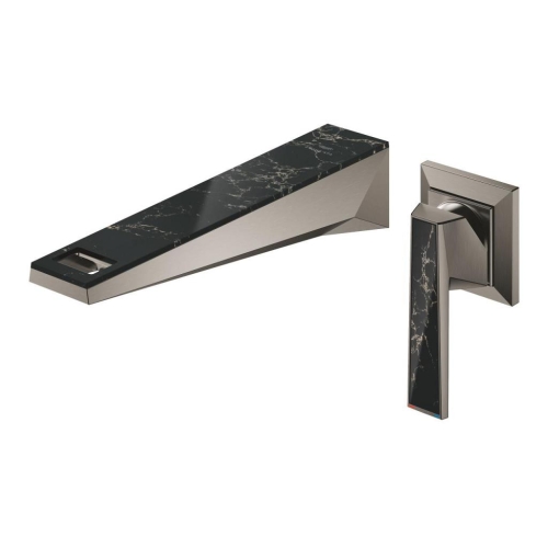 Grohe Allure Brilliant Private Collection 2 Delikli Duvardan Lavabo Bataryası M–Boyut Brushed Hard Graphite – 29521AL0 - Thumbnail