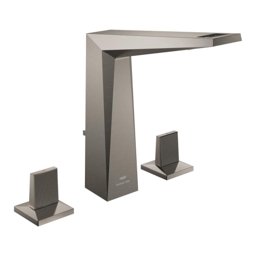 Grohe - Grohe Allure Brilliant Private Collection 3 Delikli Lavabo Bataryası L Boyut Brushed Hard Graphite - 20667AL0
