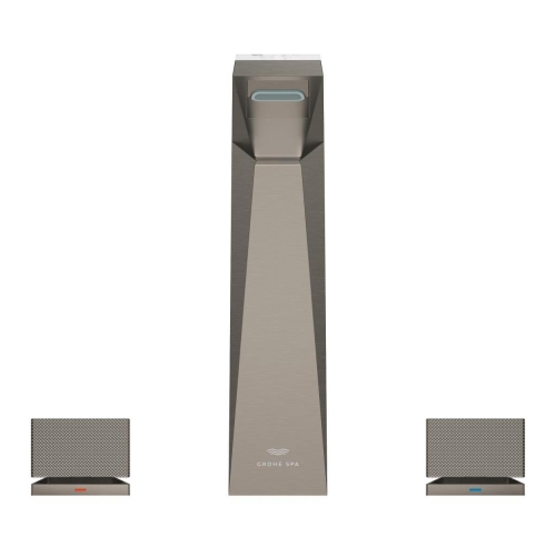 Grohe Allure Brilliant Private Collection 3 Delikli Lavabo Bataryası L Boyut Brushed Hard Graphite – 20671AL0 - Thumbnail