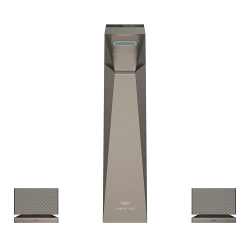 Grohe Allure Brilliant Private Collection 3 Delikli Lavabo Bataryası L Boyut Brushed Hard Graphite – 20672AL0 - Thumbnail