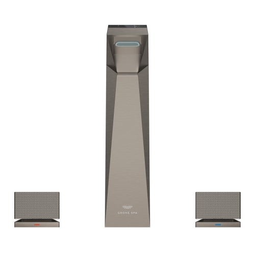 Grohe Allure Brilliant Private Collection 3 Delikli Lavabo Bataryası L Boyut Brushed Hard Graphite – 20672AL0 - Thumbnail