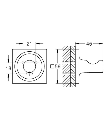 Grohe Allure Havlu/Bornoz Askılığı Hard Graphite – 40284A01 - Thumbnail