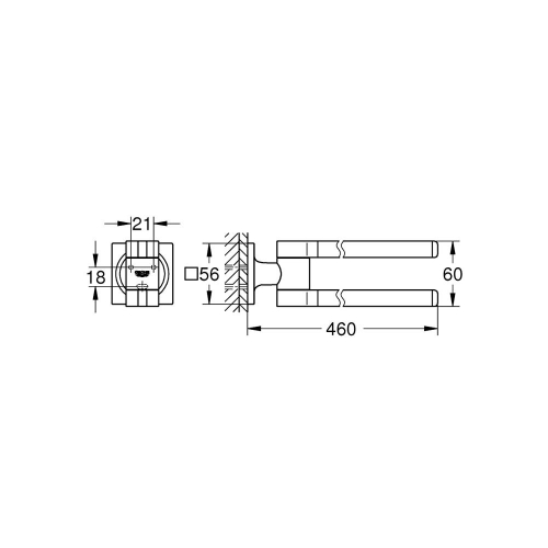 Grohe Allure Havluluk - 40342001 - Thumbnail