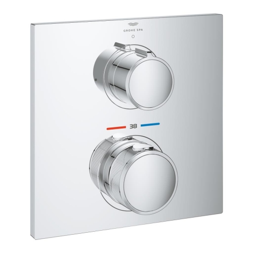 Grohe Allure Tek Valfli Akış Kontrollü, Ankastre Termostatik Duş Bataryası - 19380002