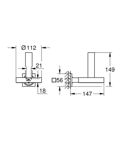 Grohe Allure Yedek Tuvalet Kağıtlığı Brushed Warm Sunset – 40956DL1 - Thumbnail