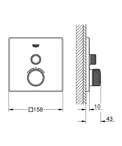 Grohe SmartControl Termostatik Banyo Bataryası Krom-29123000 - 8