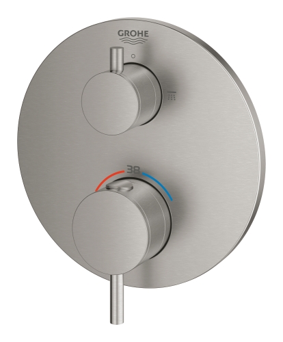 Grohe Ankastre Term. Banyo Bat. 2 Çık. Atrio Super Steel - 24135DC3 - Thumbnail