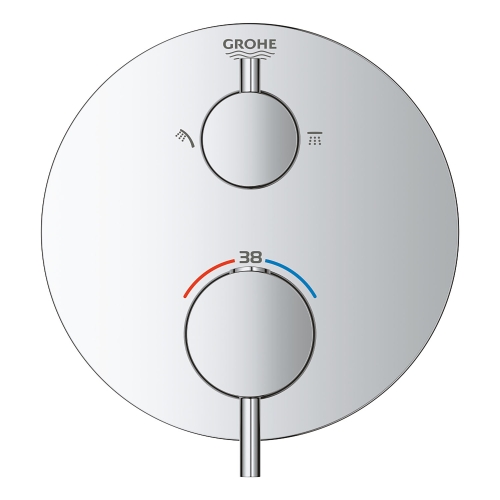 Grohe Ankastre Termost. Banyo Bat. 2 Çıkışlı Atrio Krom- 24135003 - Thumbnail
