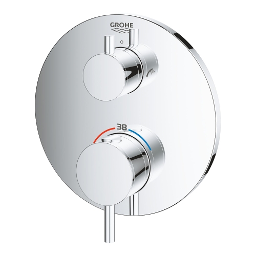 Grohe Ankastre Termost. Banyo Bat. 2 Çıkışlı Atrio Krom- 24138003 - Thumbnail