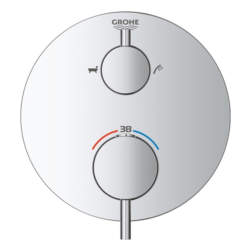 Grohe Ankastre Termost. Banyo Bat. 2 Çıkışlı Atrio Krom- 24138003 - Thumbnail