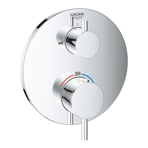 Grohe Ankastre Termost. Banyo Bat. 2 Çıkışlı Atrio Krom- 24138003 - Thumbnail