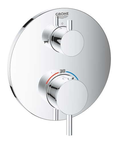 Grohe Ankastre Termost. Banyo Bat. 2 Çıkışlı Atrio Krom- 24138003 - Thumbnail