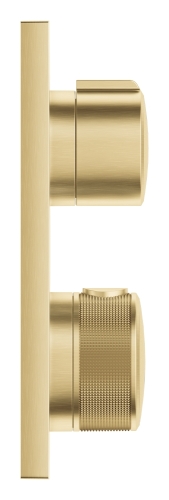 Grohe Ankastre Termostatik Banyo Bataryası 2 Çıkışlı Allure Br. Cool Sunrise - 29181GN2 - Thumbnail
