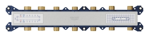 Grohe Aqua Tiles Ankastre Termostatik Montaj Gövdesi 5 Çıkışlı – 1068820000 - Thumbnail