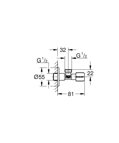 Grohe Ara Musluk 1/2"x1/2" Brushed Warm Sunset – 22041DL0 - 2